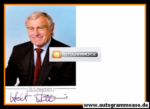 Autogramm Politik | FDP | Helmut HAUSSMANN | 1990er (Portrait Color)