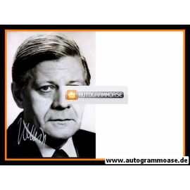 Autogramm Politik | SPD | Helmut SCHMIDT | 1980er Foto (Portrait SW) 1