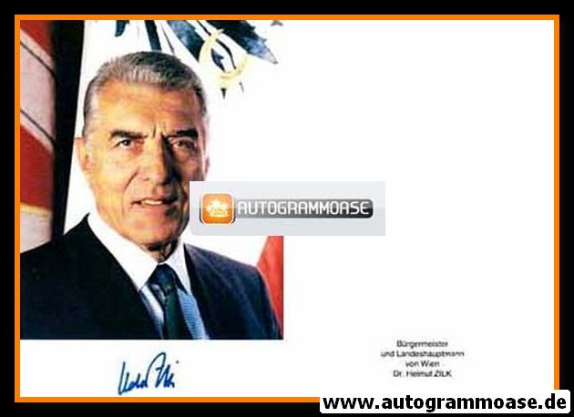 Autogramm Politik | Österreich (SPÖ) | Helmut ZILK | 1990er (Portrait Color) OB Wien 1