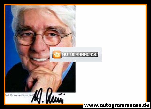 Autogramm Politik | LINKE | Herbert SCHUI | 2000er Foto (Portrait Color)
