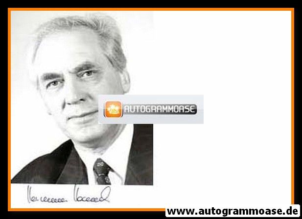 Autogramm Politik | SPD | Karl Hermann HAACK | 1990er Foto (Portrait SW)