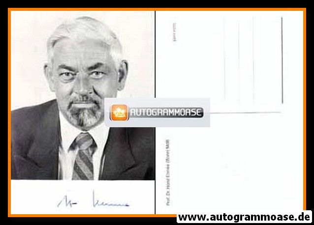 Autogramm Politik | SPD | Horst EHMKE | 1980er (Portrait SW)