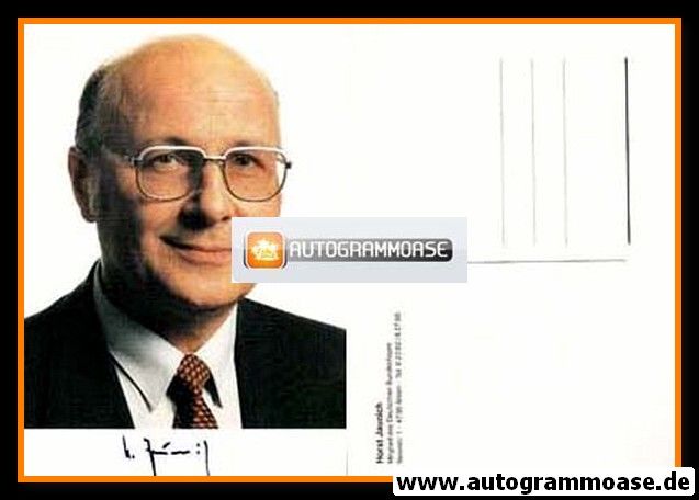 Autogramm Politik | SPD | Horst JAUNICH | 1990er (Portrait Color)