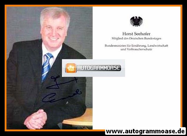 Autogramm Politik | CSU | Horst SEEHOFER | 2000er (Portrait Color) 2