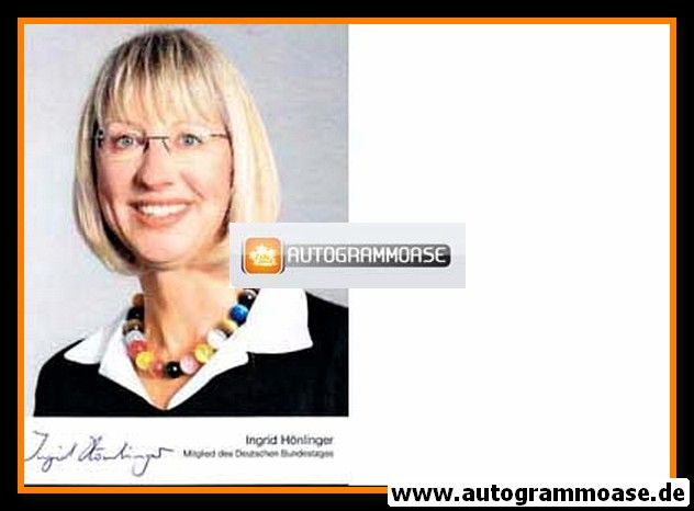 Autogramm Politik | GRÜNE | Ingrid HÖNLINGER | 2010er (Portrait Color)