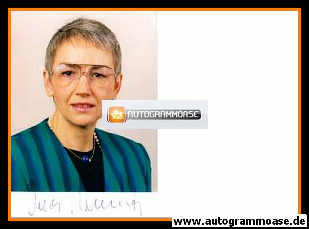 Autogramm Politik | FDP | Ina ALBOWITZ | 1990er Foto (Portrait Color)