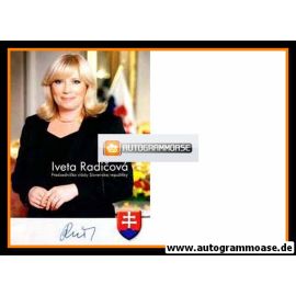 Autogramm Politik | Slowakei | Iveta RADICOVA | Ministerpräsidentin 2010-2012 | 2010er (Portrait Color)