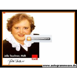 Autogramm Politik | SPD | Jella TEUCHNER | 1990er (Portrait Color)