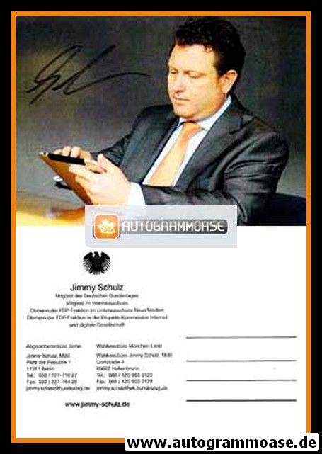 Autogramm Politik | FDP | Jimmy SCHULZ | 2010er (Portrait Color)