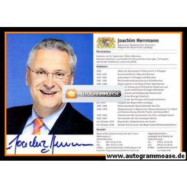 Autogramm Politik | CSU | Joachim HERRMANN | 2000er (Lebenslauf) 2