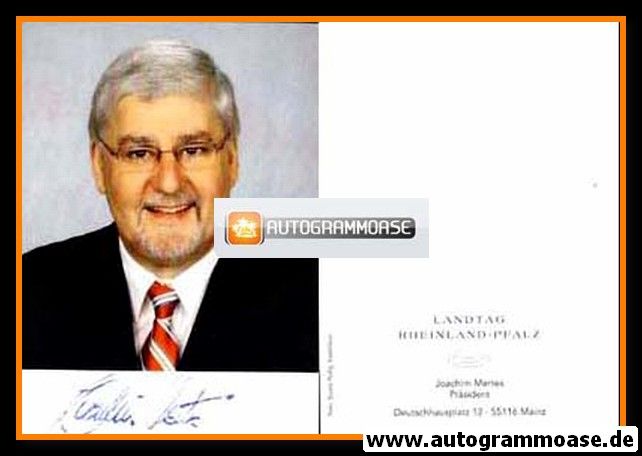 Autogramm Politik | SPD | Joachim MERTES | 2000er (Portrait Color)
