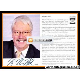 Autogramm Politik | FDP | Jörg-Uwe HAHN | 2000er (Portrait Color)