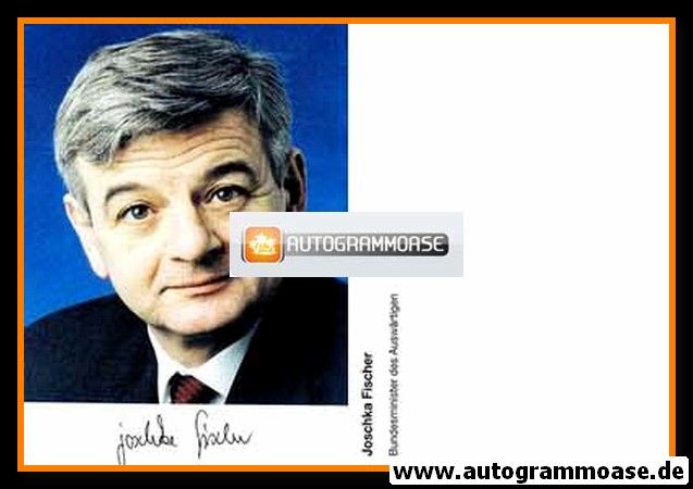 Autogramm Politik | GRÜNE | Joschka FISCHER | 2000er Druck (Portrait Color)