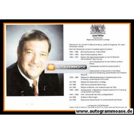 Autogramm Politik | CSU | Josef MILLER | 1990er (Portrait Color)