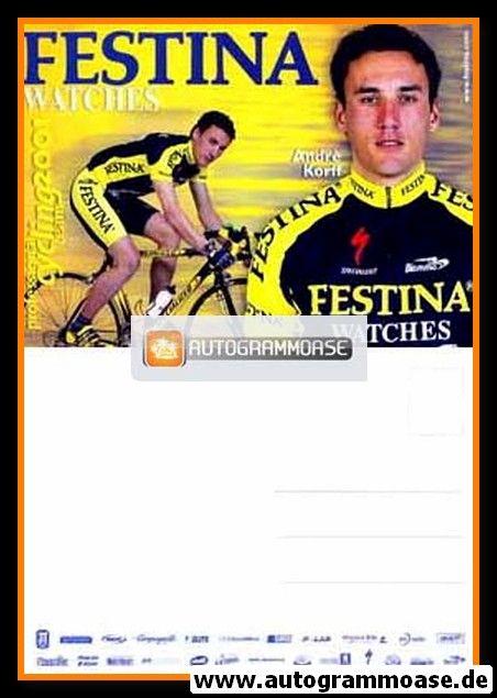 Autogrammkarte Radsport | Andre KORFF | 2001 (Festina)