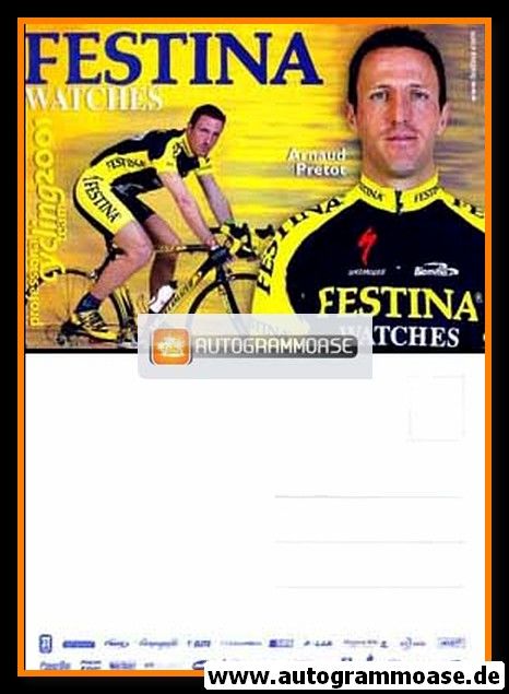 Autogrammkarte Radsport | Arnaud PRETOT | 2001 (Festina)