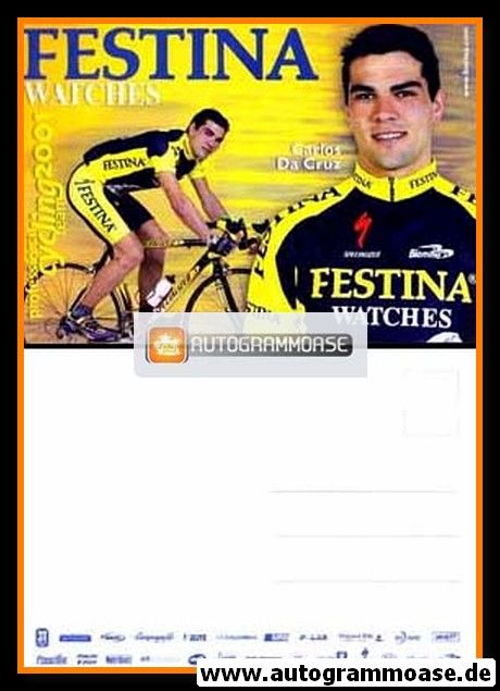 Autogrammkarte Radsport | Carlos DA CRUZ | 2001 (Festina)