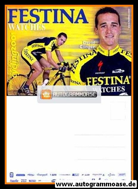 Autogrammkarte Radsport | David CLINGER | 2001 (Festina)