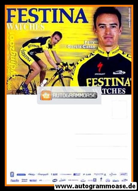 Autogrammkarte Radsport | Felix Garcia CASAS | 2001 (Festina)