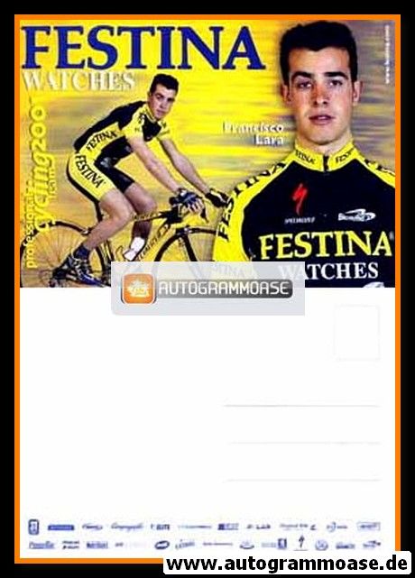 Autogrammkarte Radsport | Francisco LARA | 2001 (Festina)