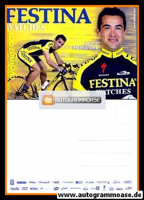 Autogrammkarte Radsport | Jaime HERNANDEZ | 2001 (Festina)