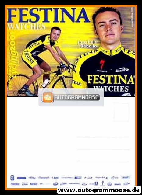 Autogrammkarte Radsport | Jose Luis REBOLLO | 2001 (Festina)