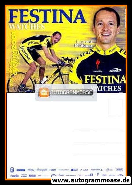 Autogrammkarte Radsport | Laurent MADOUAS | 2001 (Festina)