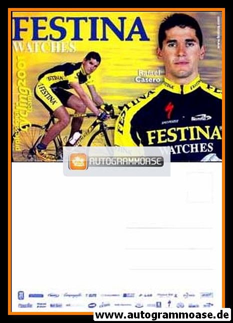 Autogrammkarte Radsport | Rafael CASERO | 2001 (Festina)