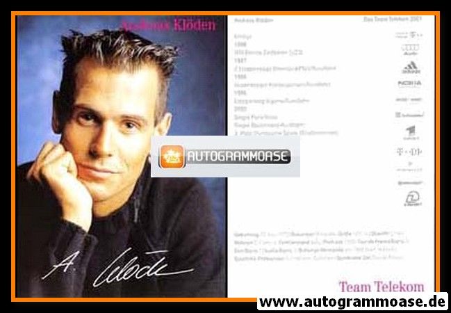 Autogramm Radsport | Andreas KLÖDEN | 2001 Druck (Portrait Color Telekom)