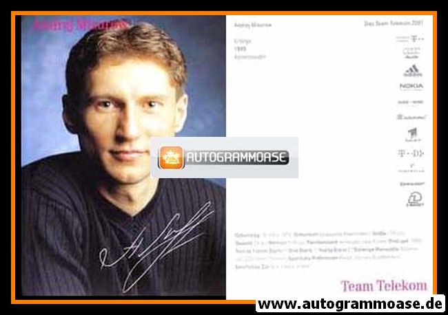 Autogramm Radsport | Andrej MISUROW | 2001 Druck (Telekom)