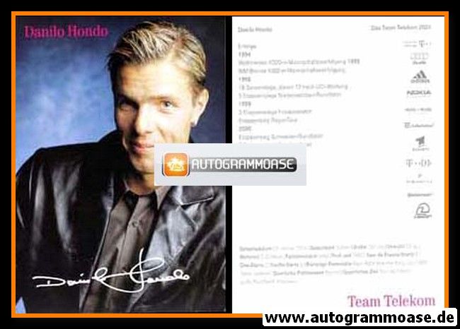 Autogramm Radsport | Danilo HONDO | 2001 Druck (Portrait Telekom)