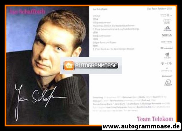 Autogramm Radsport | Jan SCHAFFRATH | 2001 Druck (Telekom)
