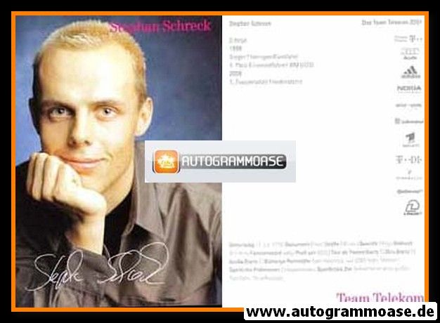 Autogramm Radsport | Stephan SCHRECK | 2001 Druck (Telekom)