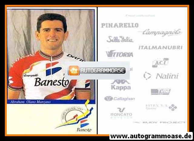 Autogrammkarte Radsport | Abraham Olano MANZANO | 1997 (Banesto)