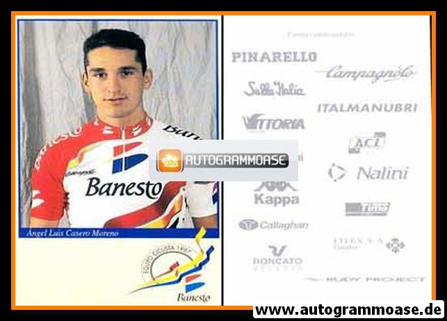 Autogrammkarte Radsport | Angel Luis CASEO MORENO | 1997 (Banesto)