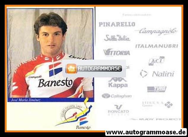 Autogrammkarte Radsport | Jose Maria JIMENEZ | 1997 (Banesto)