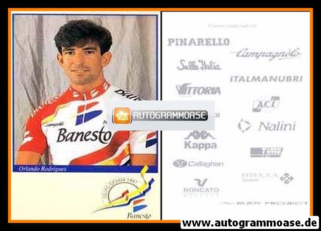 Autogrammkarte Radsport | Orlando RODRIGUES | 1997 (Banesto)
