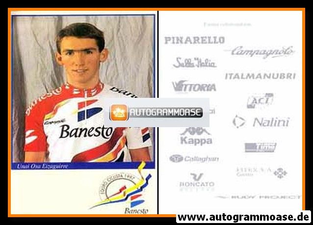 Autogrammkarte Radsport | Unai Osa EIZAGUIRRE | 1997 (Banesto)