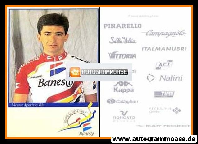 Autogrammkarte Radsport | Vicente Aparicio VILA | 1997 (Banesto)