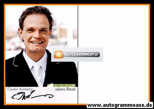 Autogramm Reiten | Carsten AVERKAMP | 2010er Foto (Team Illbruck)