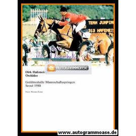 Autogramm Reiten | Dirk HAFEMEISTER | 1988 (Olympiasieg)