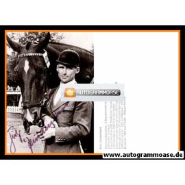Autogramm Reiten | Fritz THIEDEMANN | 1960er (Portrait SW) OS-Gold