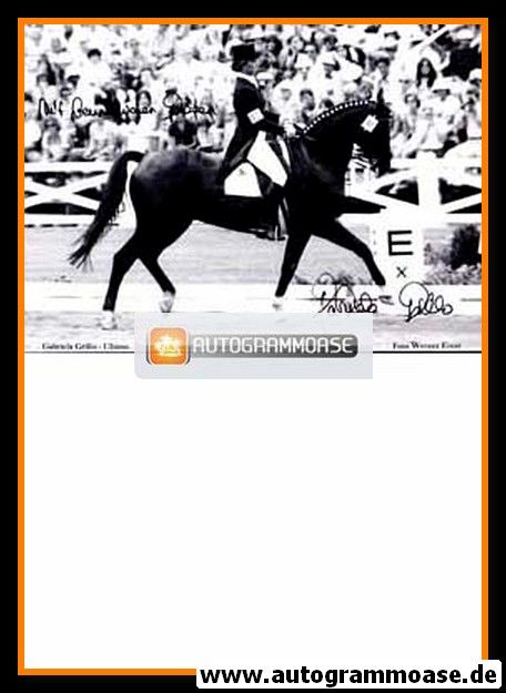 Autogramm Reiten | Gabriela GRILLO | 1976 Foto (Olympiasieg)