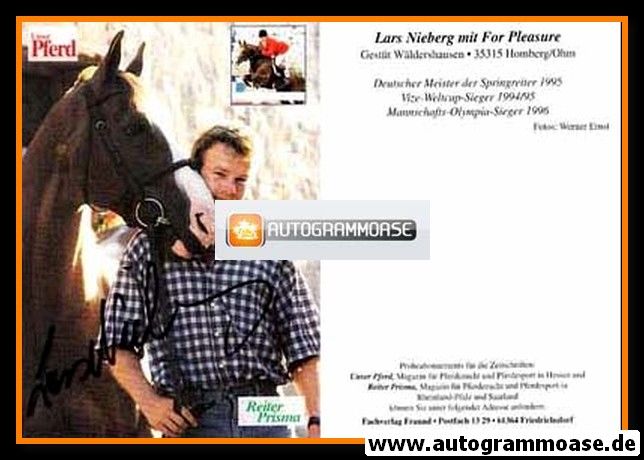 Autogramm Reiten | Lars NIEBERG | 1990er (Unser Pferd)