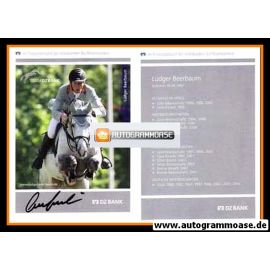 Autogramm Reiten | Ludger BEERBAUM | 2007 (Sprungszene Color DZ Bank) OS-Gold