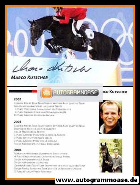 Autogramm Reiten | Marco KUTSCHER | 2004 (Olympia)