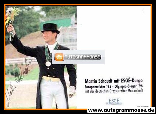 Autogramm Reiten | Martin SCHAUDT | 1990er (ESGE)