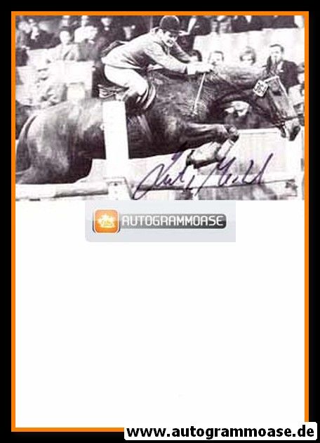 Autogramm Reiten | Lutz MERKEL | 1970er (Portrait SW)