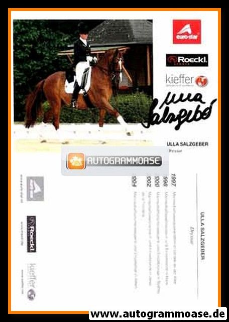 Autogramm Reiten | Ulla SALZGEBER | 2004 (Portrait Color)