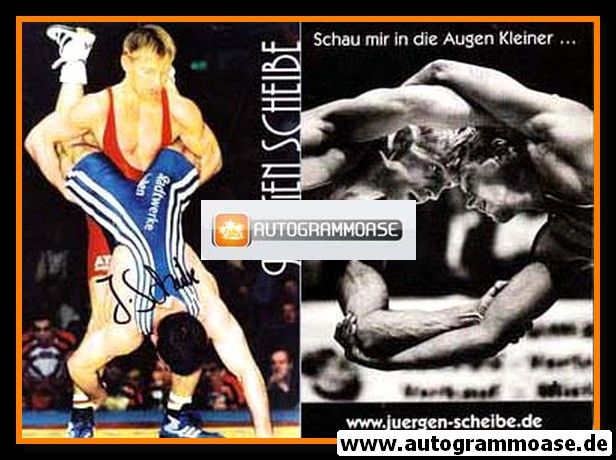 Autogramm Ringen | Jürgen SCHEIBE | 2000 (Klappkarte)